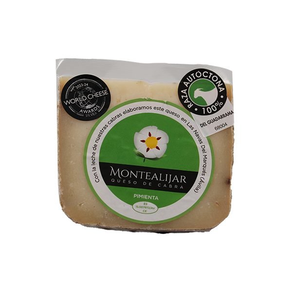 Queso de Cabra Curado Con Pimienta. Montealijar 250gr aprox