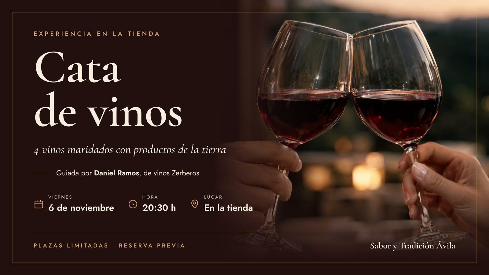 Cata de Vinos DOP Cebreros Daniel Ramos